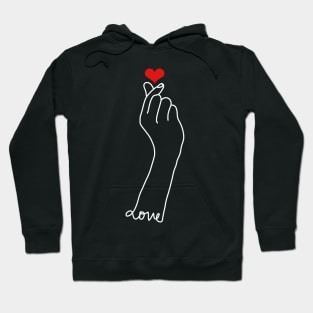 Kpop Finger Heart Hoodie